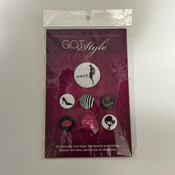Fashion Pin & Patch Set - Picture 1 of 4